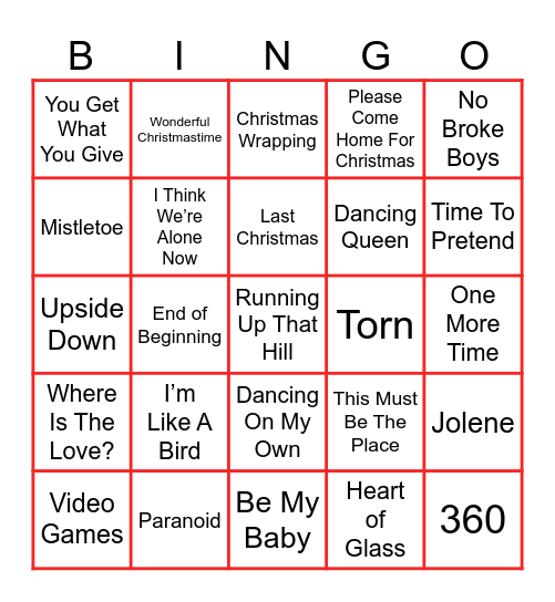 🎄 XMAS BINGO 🎄 Bingo Card