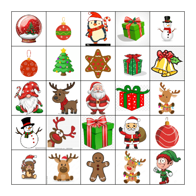 Kerst Bingo 2026 Bingo Card