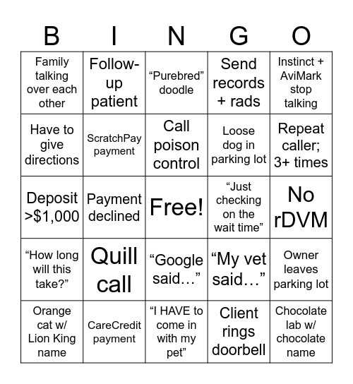 Christmas at EMEVC Bingo Card