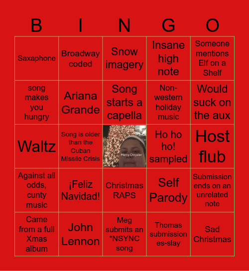 Untitled Chrysler Bingo Card