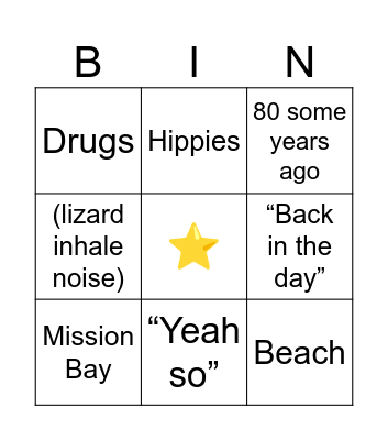 Richard-isms Bingo Card