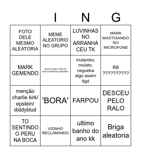 MARCKZEIRA BINGO Card