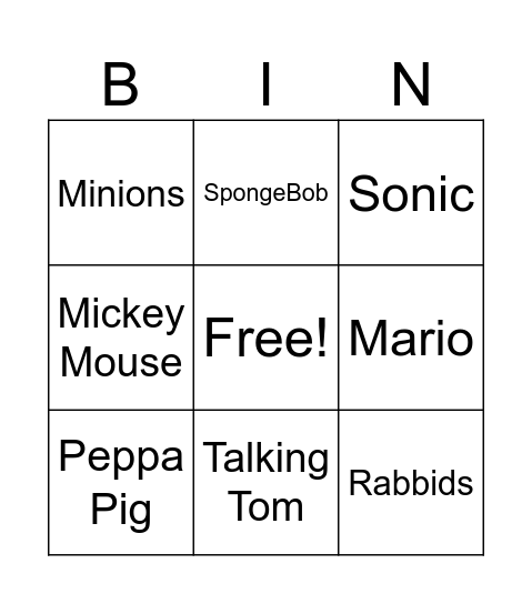 Imsuperdum0iq likes Bingo Card