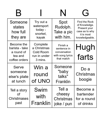 Christmas at Marble Bingo Card
