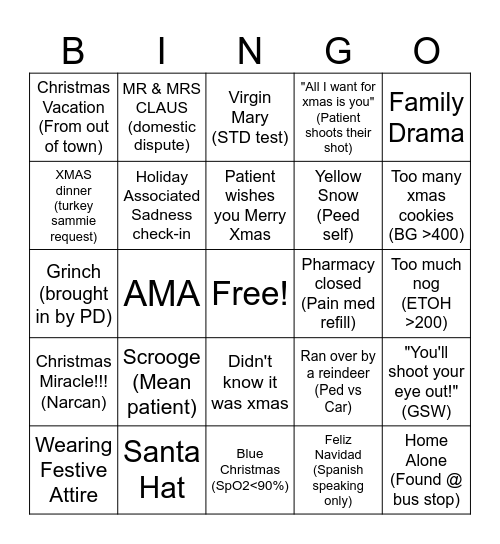 2025 ED BINGO Card