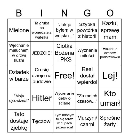 Pipojawa time Bingo Card