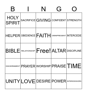 BINGO Card