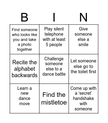 Cozy CLUB ENG Bingo Card