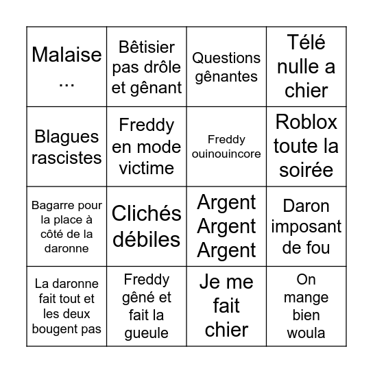 🎄 Noël Foireux 🎄 Bingo Card