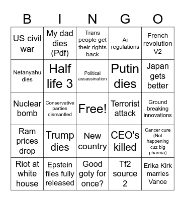 2026 bingo Card