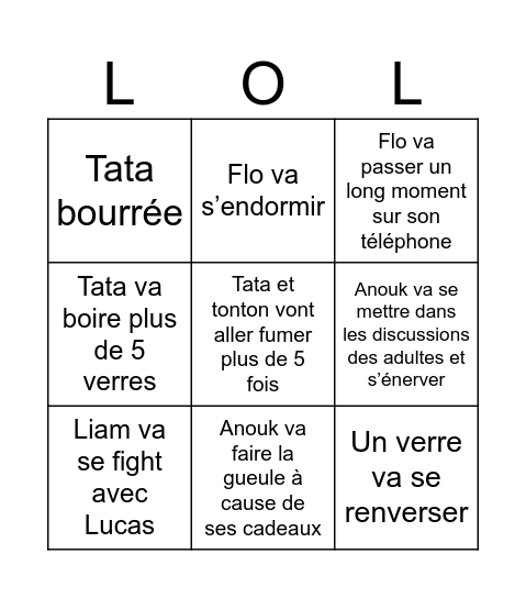 Bingo de Noël 2025 Bingo Card