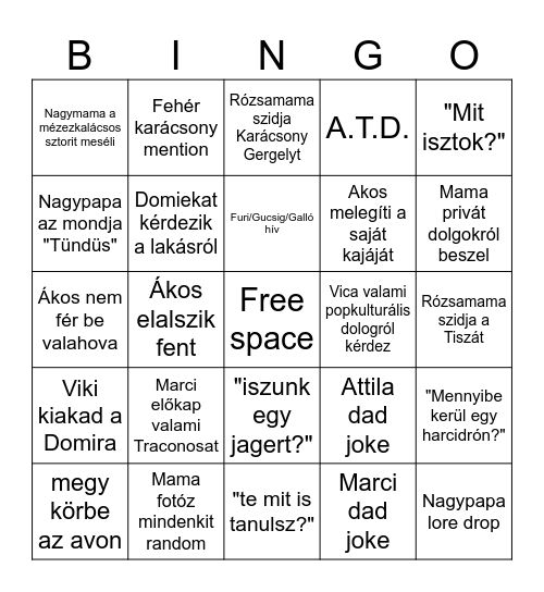 Kari 2025 Bingo Card