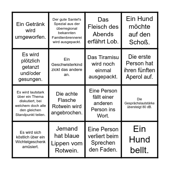 Stockel-Gervink's Weihnachtsbingo Card