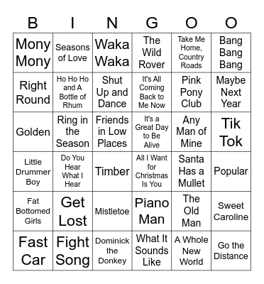 Christmas Bingo Card