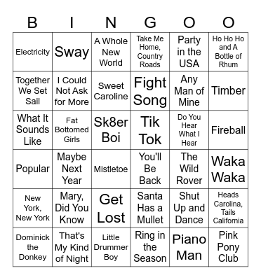 Christmas Bingo Card