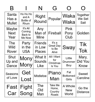 Christmas Bingo Card