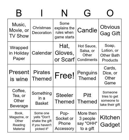 Yannnnkeee Swap! Bingo Card