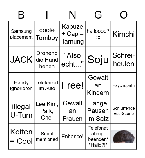 Koreanische Serie Starterpaket Bingo Card
