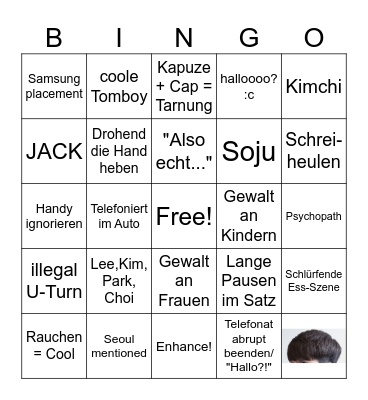 Koreanische Serie Starterpaket Bingo Card