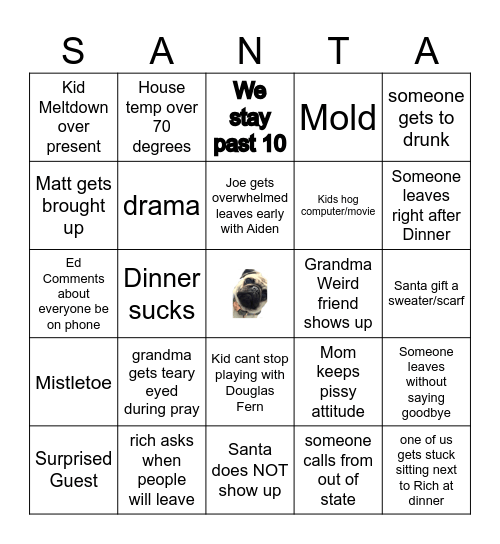 Christmas Bingo Card