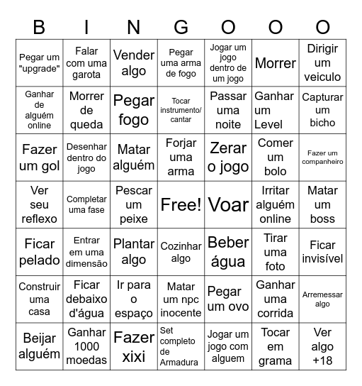 Bingo Bro x Bro Bingo Card