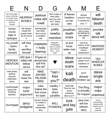 ST5 BINGO Card