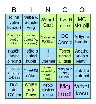 2026 Bingo Card