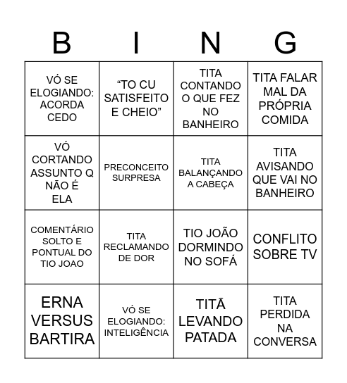 Scucuglia 2025 Bingo Card