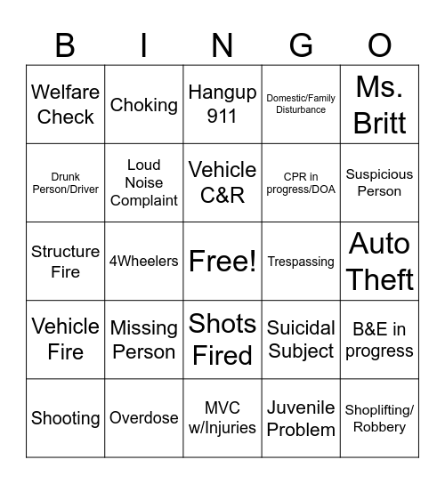 Christmas Bingo Card