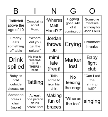 Christmas Bingo ‘25 Bingo Card