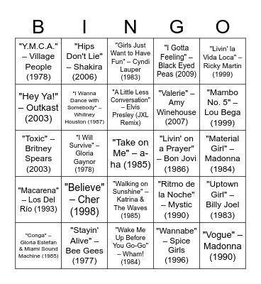 BINGO CAP D'ANY Bingo Card