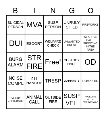 CCOM BINGO Card