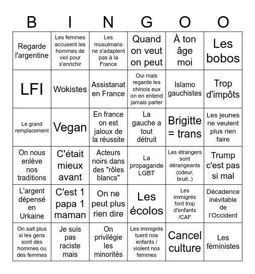 XMAS 2026 Bingo Card
