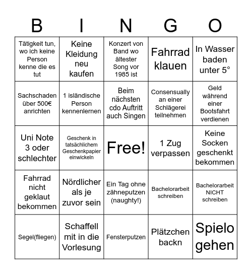 luggas splingobingo 2026 Bingo Card