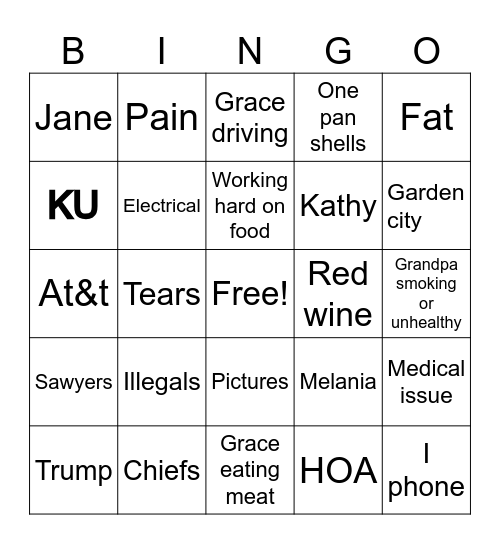 Christmas Bingo Card