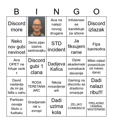 BINGO 2026 Bingo Card