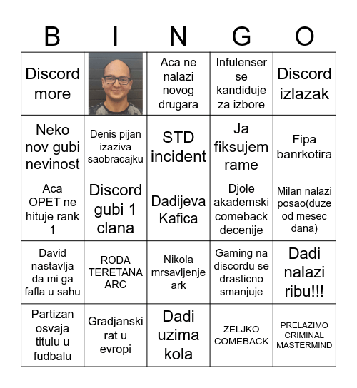 BINGO 2026 Bingo Card