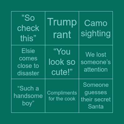 Xmas Bingo Card