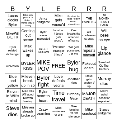 BYLERINGO Bingo Card