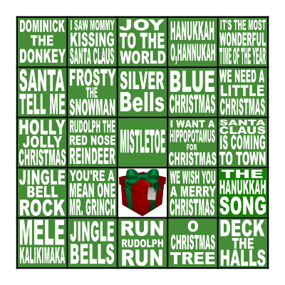 JINGLE BINGO Card