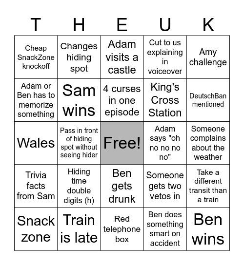 JETLAG S16 Bingo Card