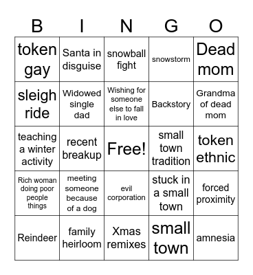Christmas Bingo Card