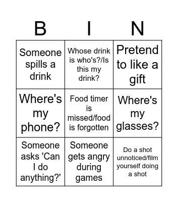 Christmas 2025 Bingo Card