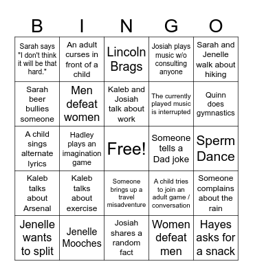 Wagoner BINGO Card