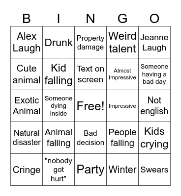 YOUR Daily Dose of Internet Bingo Card