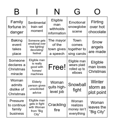 We Love You, Hallmark Bingo Card