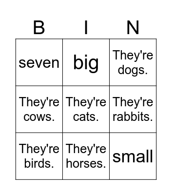 Review Bingo Card