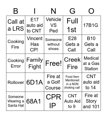 X-mas Bingo Card