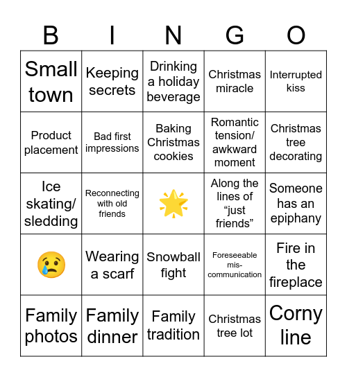 Hallmark Bingo Card