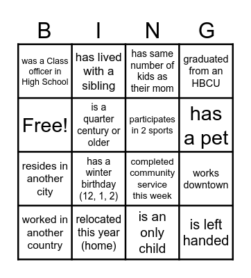 Merry ChristMAS! Find Someone Who... Bingo Card